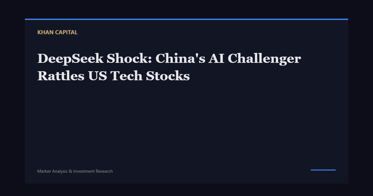 DeepSeek Shock: China’s AI Challenger Rattles US Tech Stocks