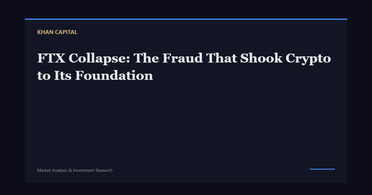 FTX Collapse: The Fraud That Shook Crypto to Its Foundation - Khan Capital