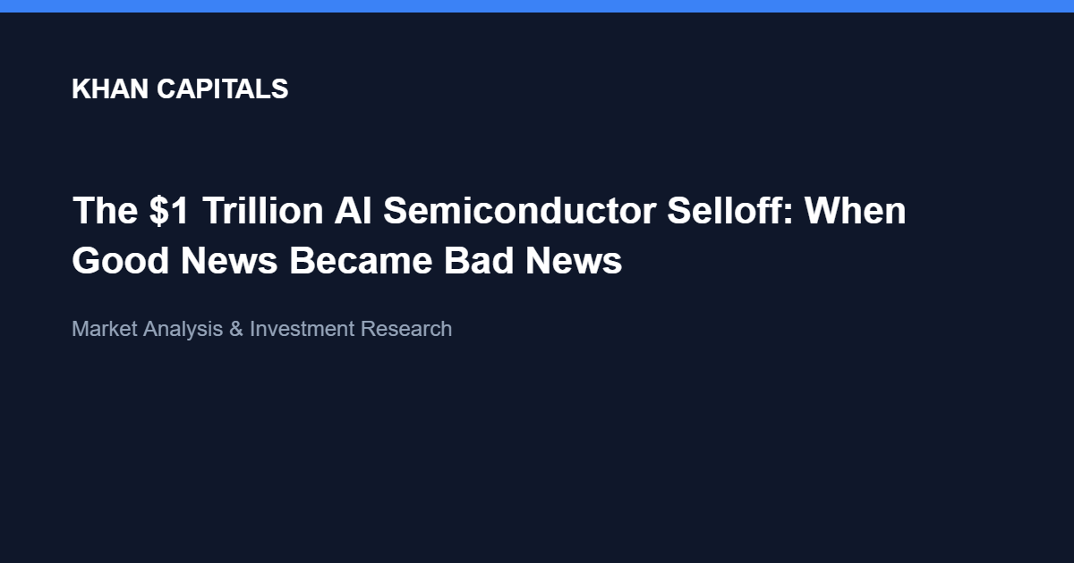 The $1 Trillion AI Semiconductor Selloff: When Good News Became Bad News