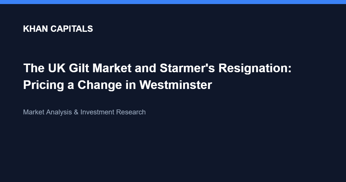 The UK Gilt Market and Starmer’s Resignation: Pricing a Change in Westminster