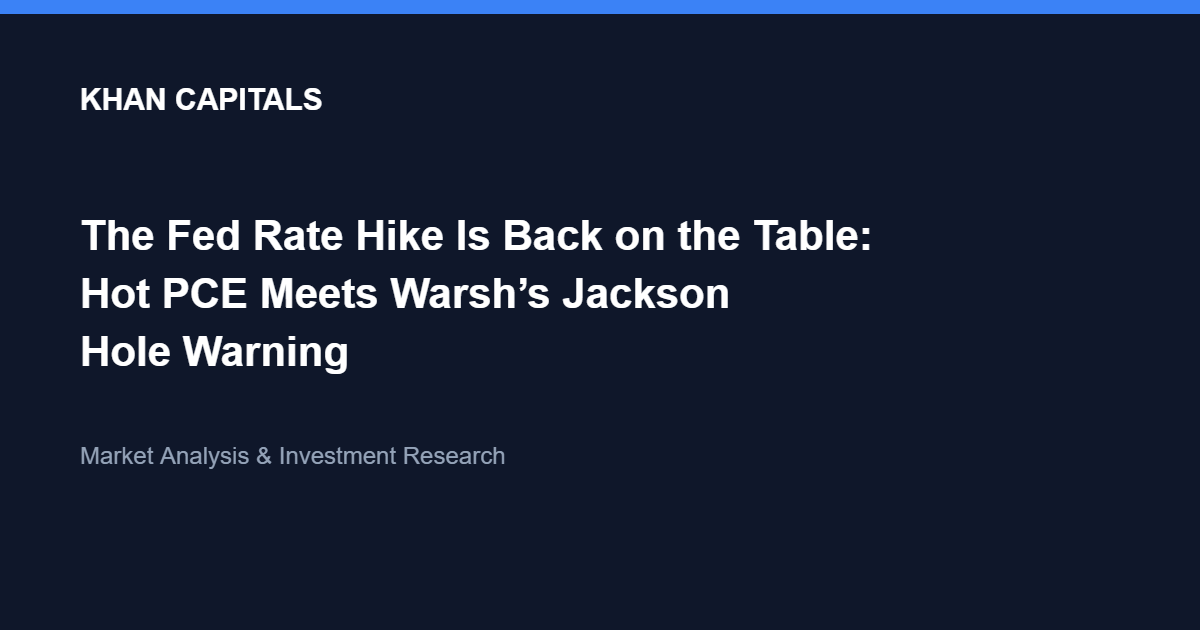 The Fed Rate Hike Is Back on the Table: Hot PCE Meets Warsh’s Jackson Hole Warning