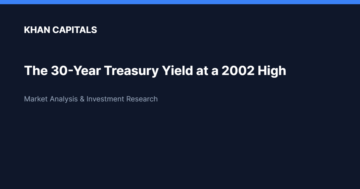 Khan Capitals branded cover image for the 30-year Treasury yield article