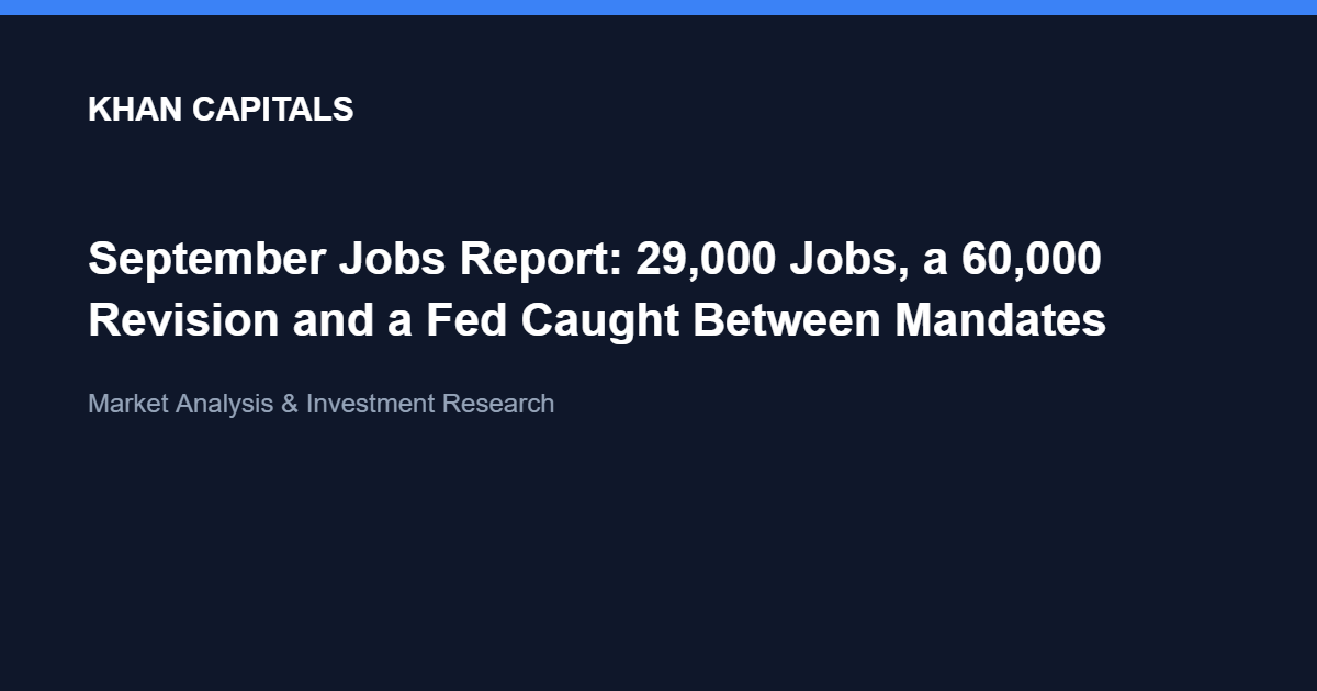 Khan Capitals cover: September Jobs Report 2026